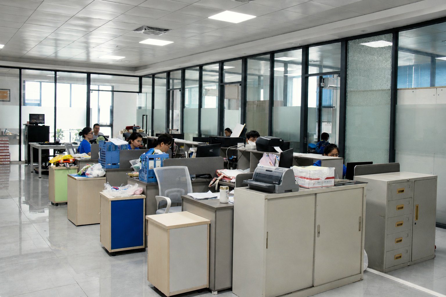Huatop office team coordinating orders and shipment documents