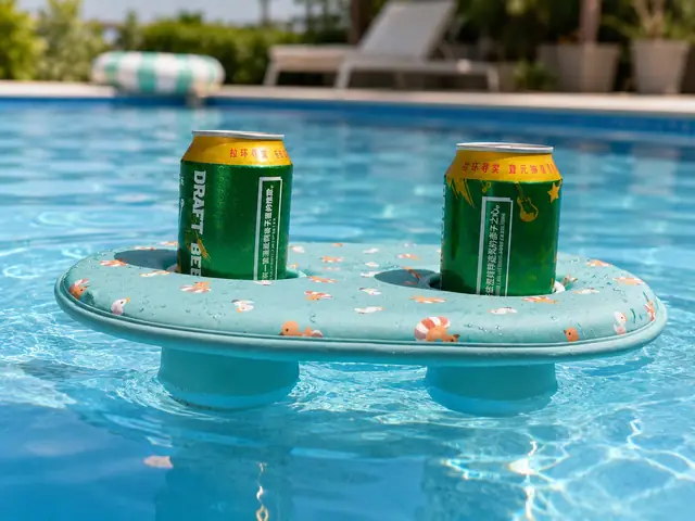 Custom neoprene floating drink holder