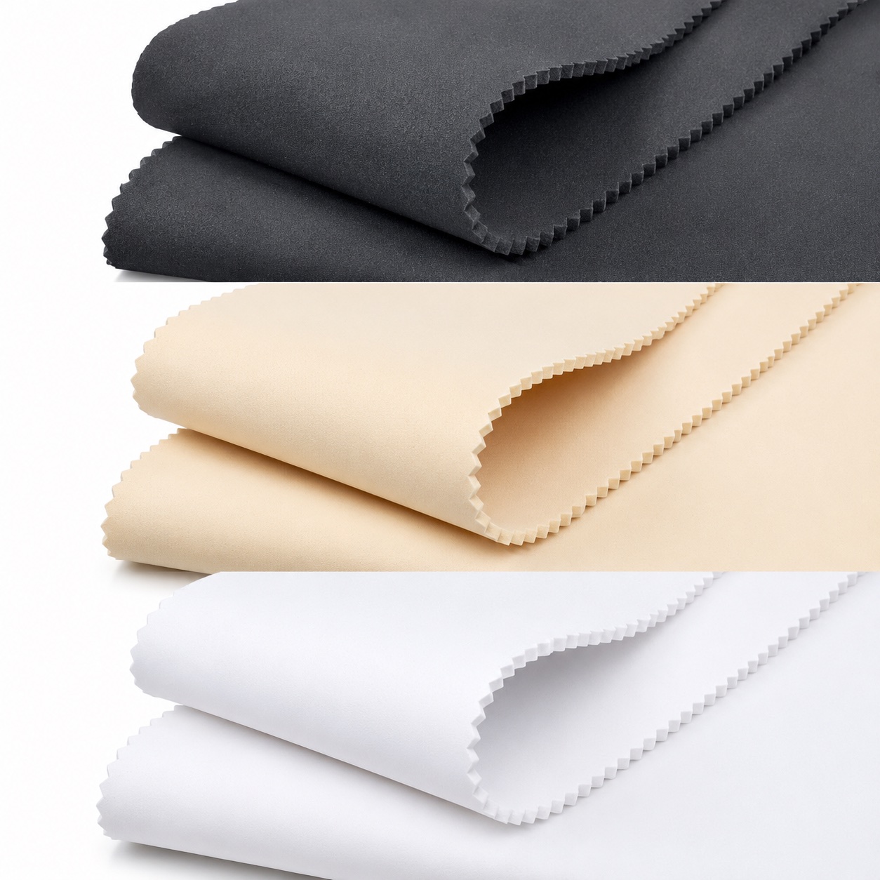 Black beige and white neoprene sheets for kids swim vest manufacturing