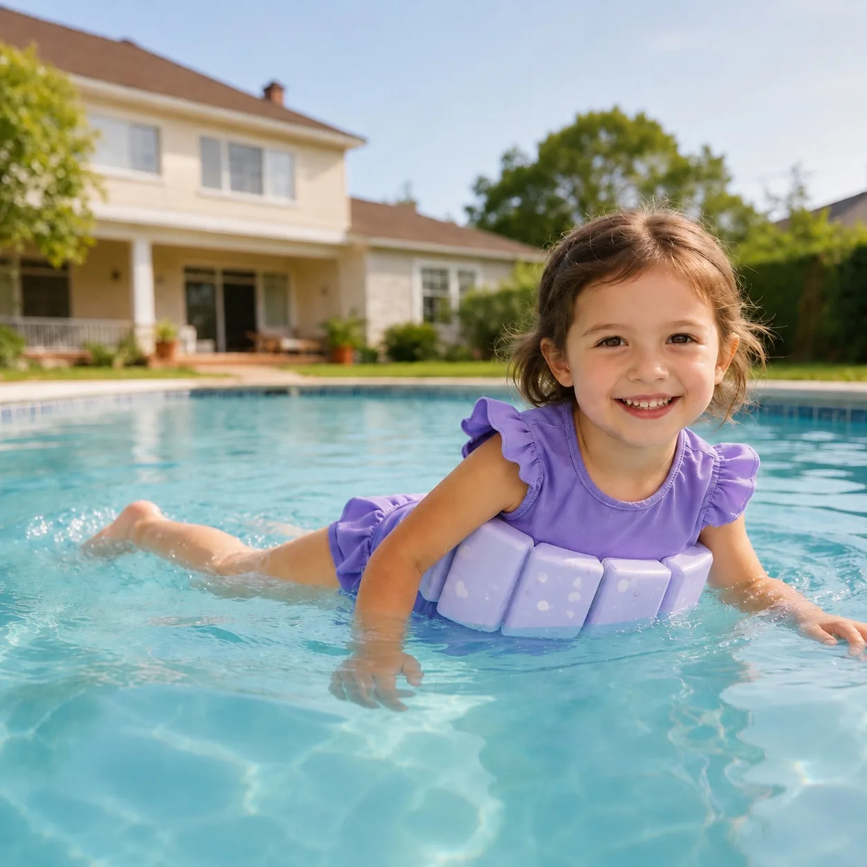 HV138 2-in-1 removable float suit for kids swim training