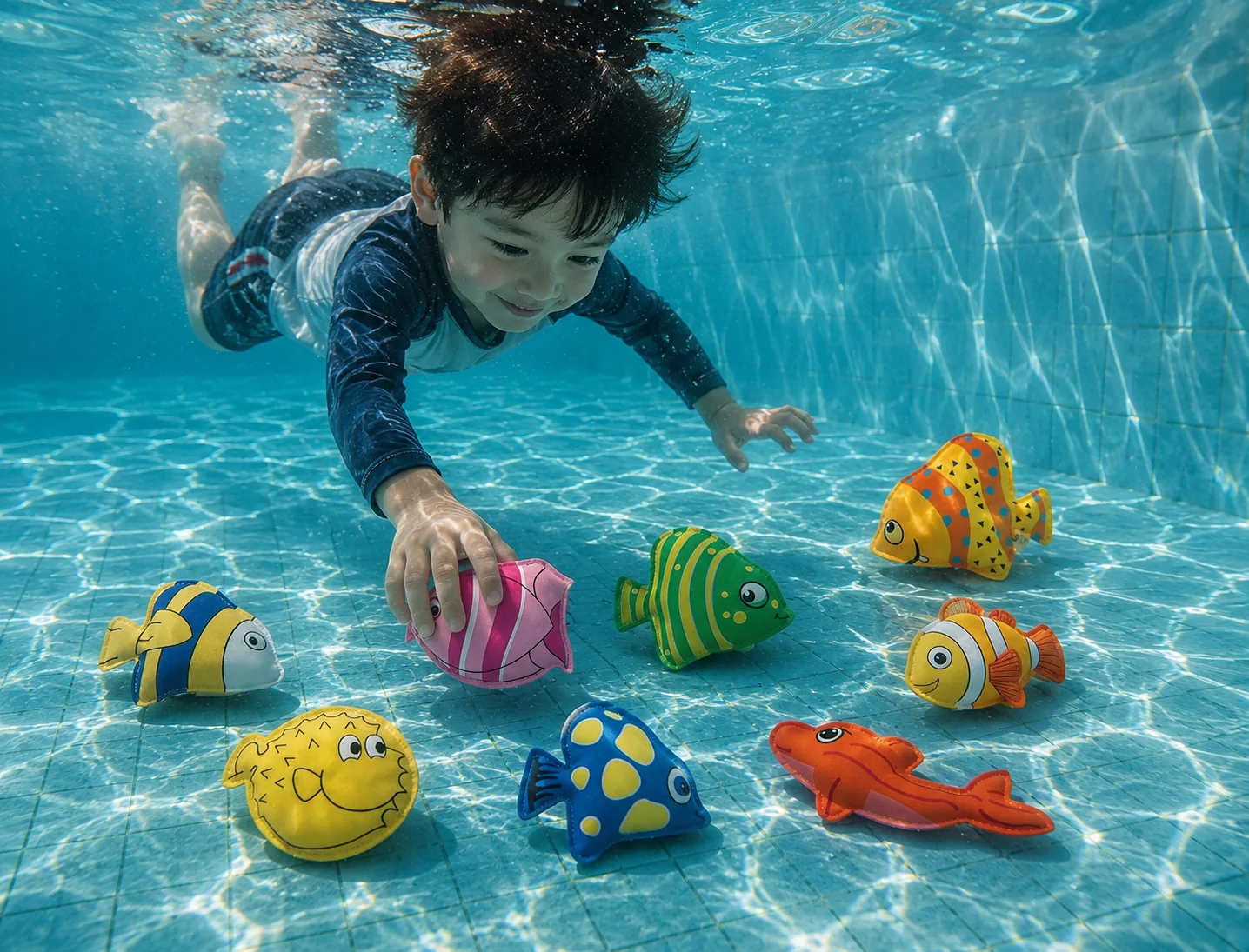 Neoprene sinking diving toys underwater for pool retrieval games