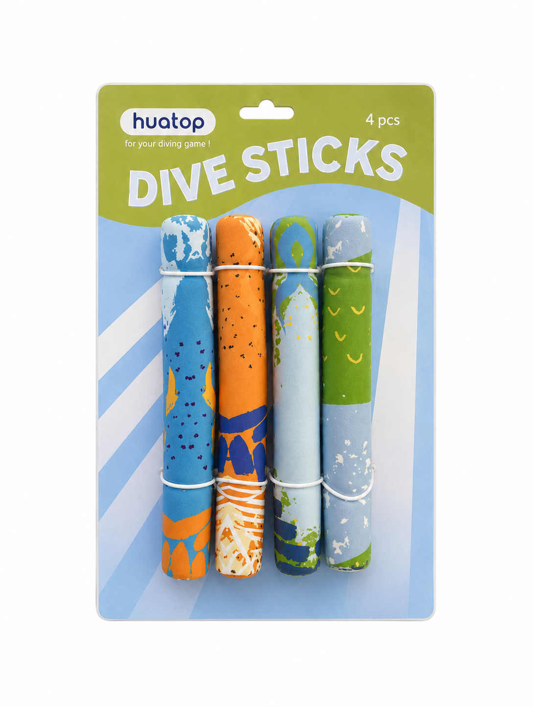 Toy set bundled with a printed color card