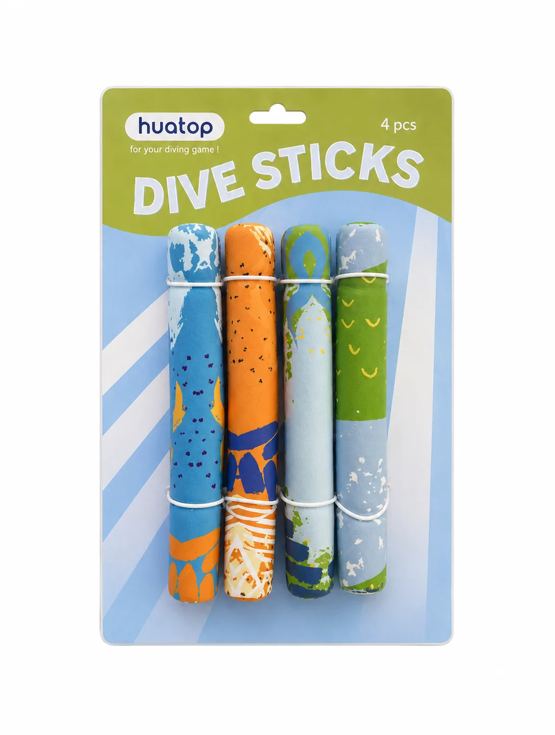 Toy set bundled with a printed color card