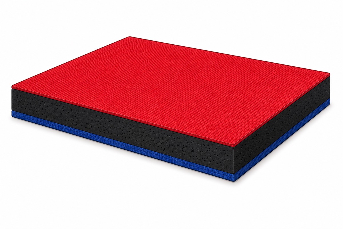 Finished laminated neoprene fabric sheet
